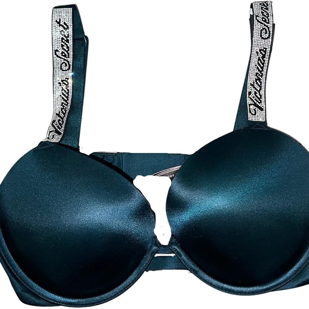 NWT Victoria's Secret Shine Rhinestone Strap Push-Up Bra